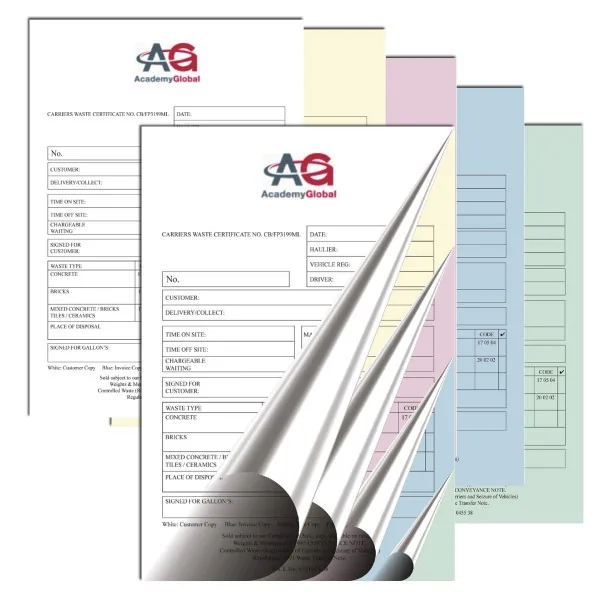 5 Part Carbonless Forms view 2