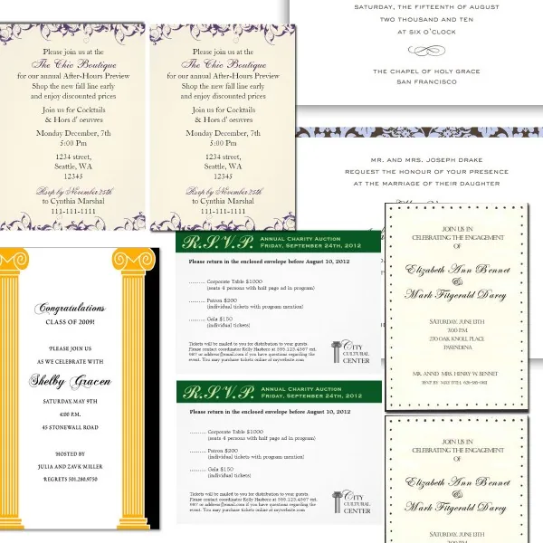 Business Invitations view 3