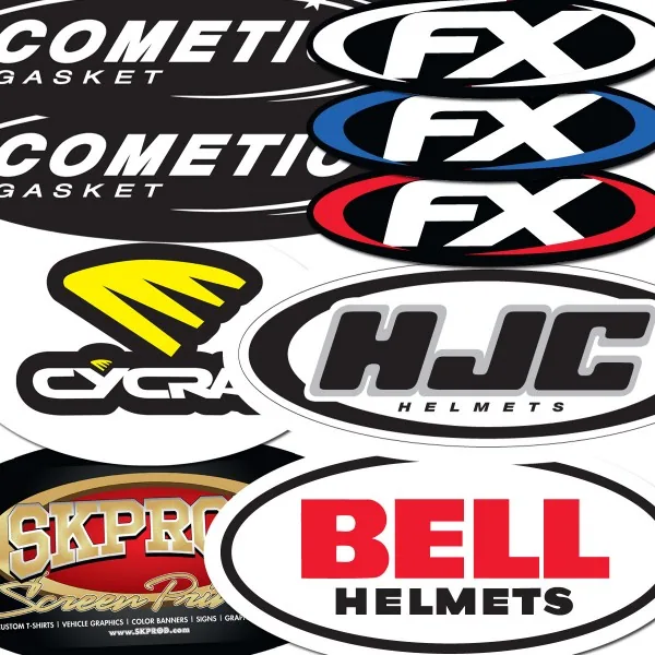 Oval Decals view 2