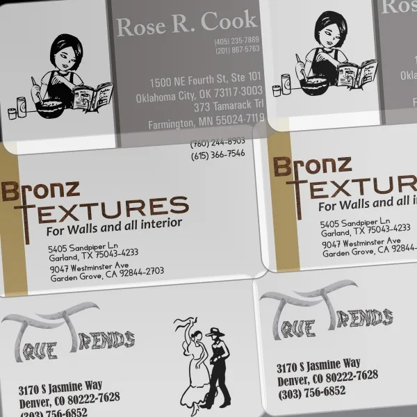 Translucent Business Cards view 3